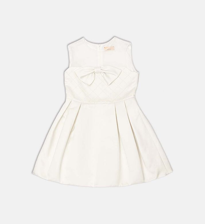 A-line Bow-applique Dress