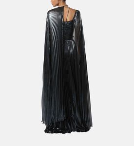 Metallic Cape Maxi Gown Metallic Cape Maxi Gown