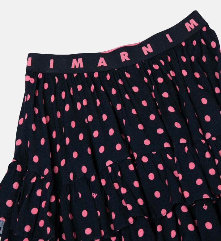 Girl Logo-band Polka-dot Skirt Girl Logo-band Polka-dot Skirt