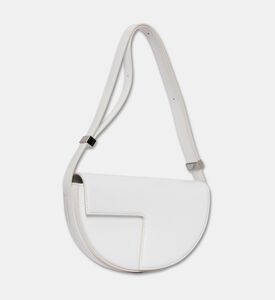 Patou Half-moon Asymmetrical Silver-toned Cut-out Bag, Packshot View