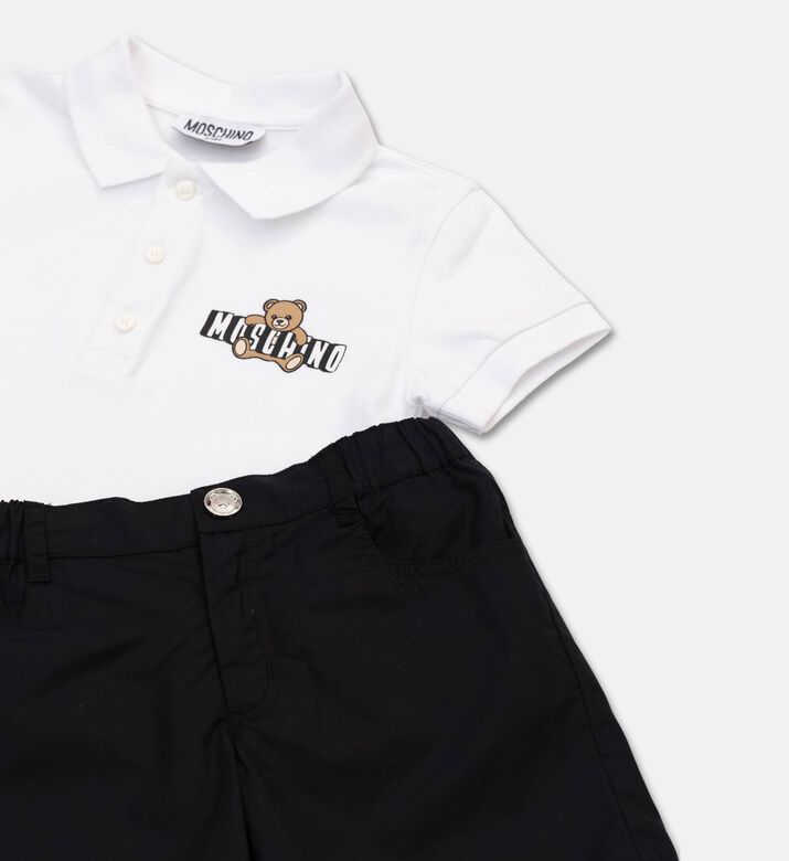 Moschino BKT Teddy Logo Graphic Polo Shirt, Packshot View