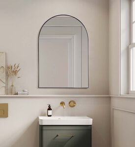 Home Deco and More Arched Wall-mounted Bathroom Mirror, Packshot View