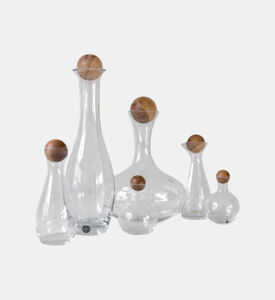 إبريق زجاجي ناتشور بسدادة من خشب البلوط