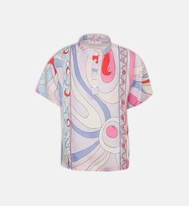 Emilio Pucci Iris-print Short Sleeve Shirt, Packshot View
