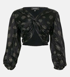 Gold Eye Detailed Blouse