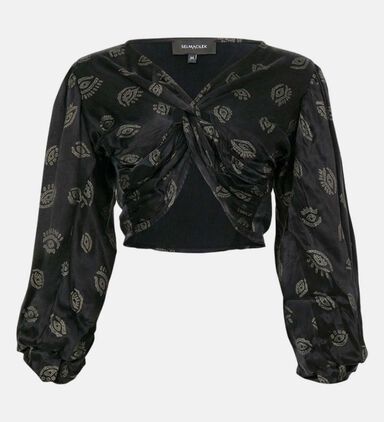 Gold Eye Detailed Blouse