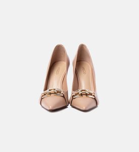 حذاء بكعب عالي رفيع بمقدمة مدببة