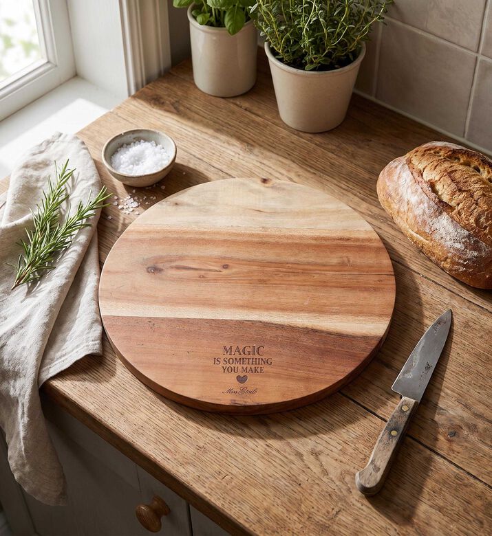 Miss Etoile Wooden Cutting Board, Model View