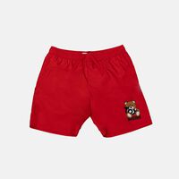 Teddy Bear Motif Swim Shorts