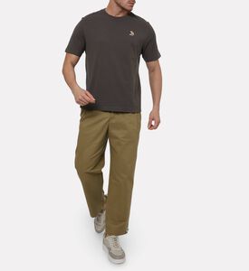 Maison Kitsune Embroidered Fox T-shirt, Black, M, Model View