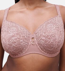 Chantelle Bra, Pink, 100, E, Model View