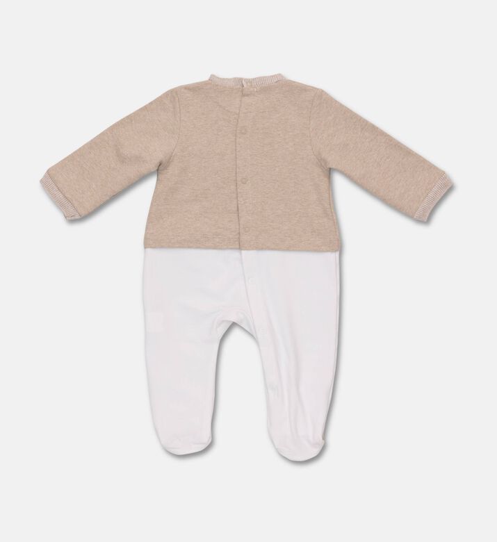 My First Collection Cotton-blend Long-sleeve Rompersuit, Packshot View