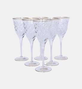 طقم ميريام كريستال للنبيذ 6 قطع