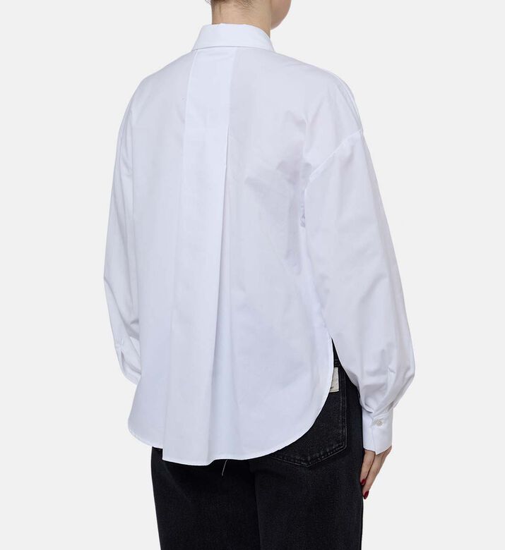 Beatrice B Floral-embellished Long-sleeve Shirt, Model View