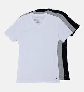 Calvin Klein Logo-embroidery 3-pack V-neck Top, Packshot View