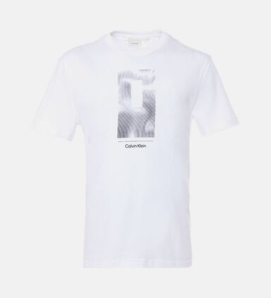 Vertical Line Graphic Print T-shirt