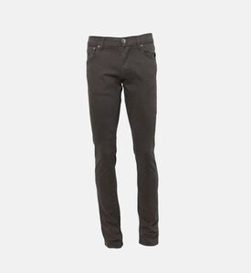 بنطال من القطن المصبوغ بخمسة جيوب