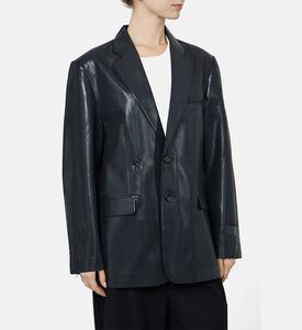 جاكيت فضفاض جلد