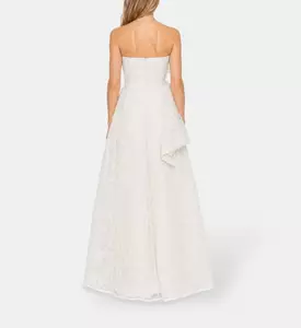 L Atelier Du Luxe Couture Lace High-low Gown, Model View
