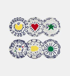 Gien Dessert Plate Archipel Sent S6, Packshot View