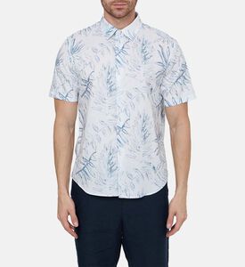 قميص بنقشة أوراق شجر على كامله