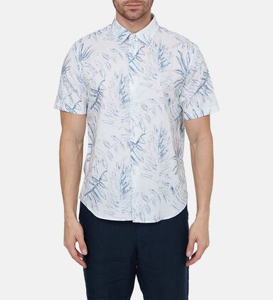 All-over Leaf Pattern Shirt