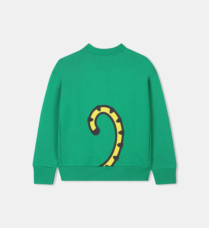Ribbed Cuffs Long-sleeve Sweatshirt