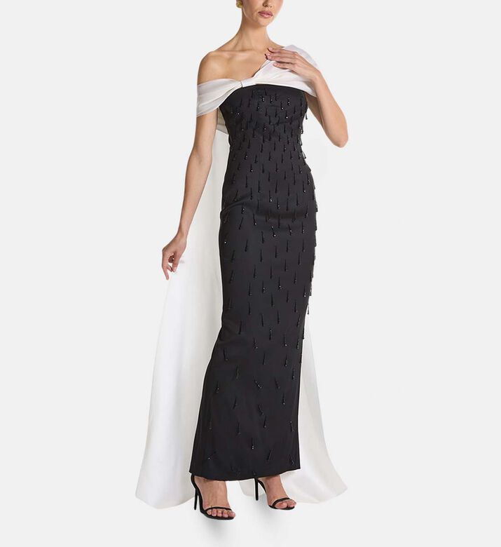 Savanna Dress, Black, Xl, Model View