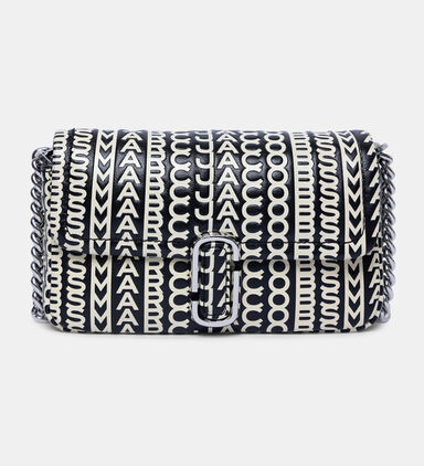 حقيبة جلدية صغيرة بنقش Monogram