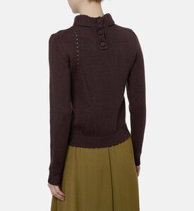 Ba and Sh Button Placket Long-sleeve Pull, Model View