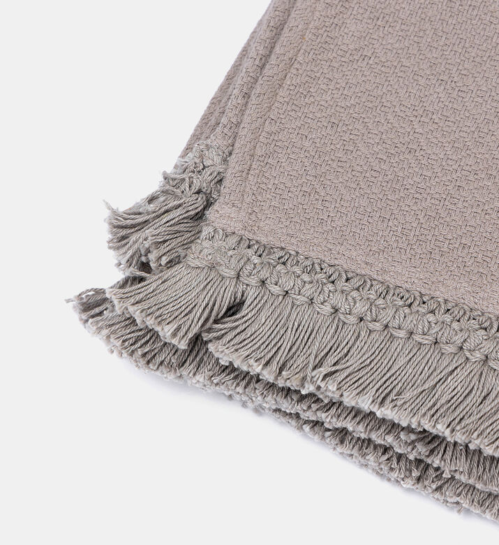 Swan Fringe Lace Cotton Throw