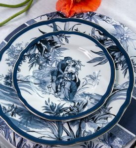 Versailles Toile De Jouy Dessert Plate Versailles Toile De Jouy Dessert Plate