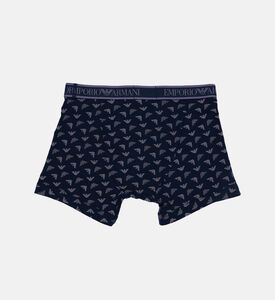 طقم بوكسر بطبعة شعار خصر 3 قطع