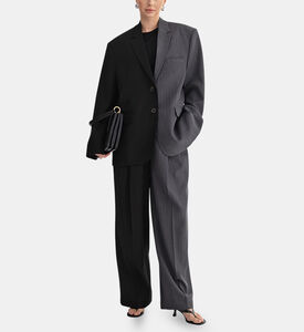 بليزر طويل الأكمام بلونين