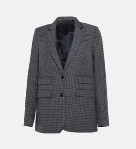 The Kooples Checkered Structured Blazer, Packshot View