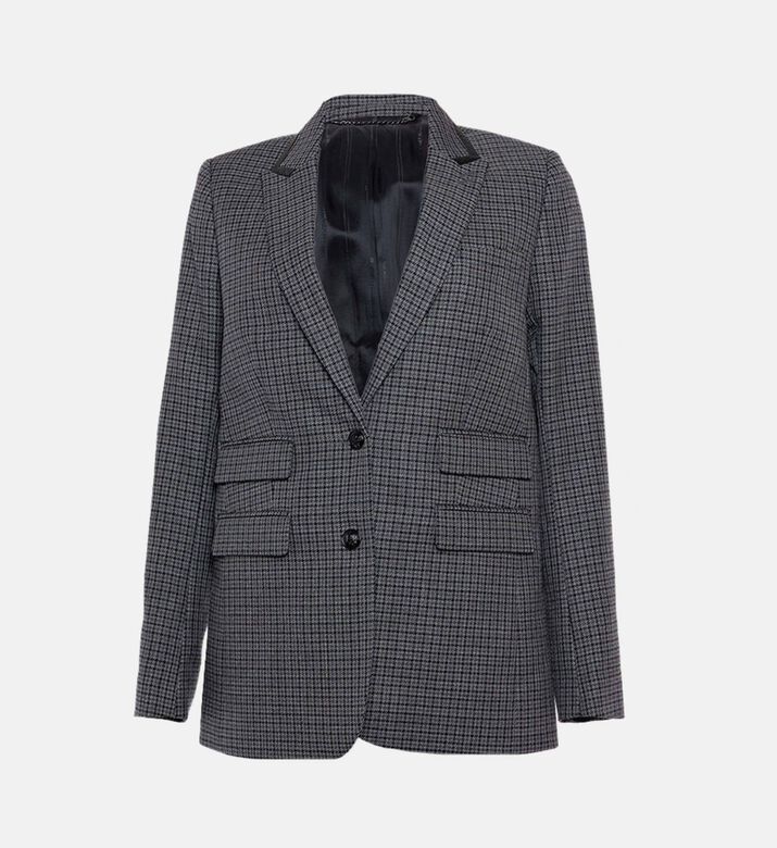 The Kooples Checkered Structured Blazer, Packshot View