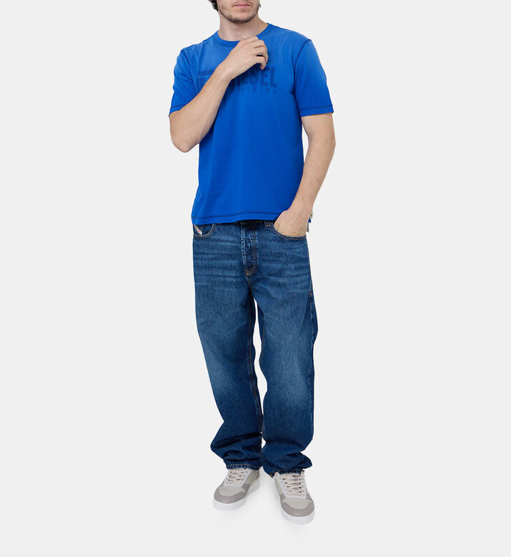Faded 5-pockets Denim Pants