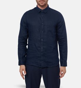 Vince Classic Long-sleeve Shirt, Blue, Xl, Model View