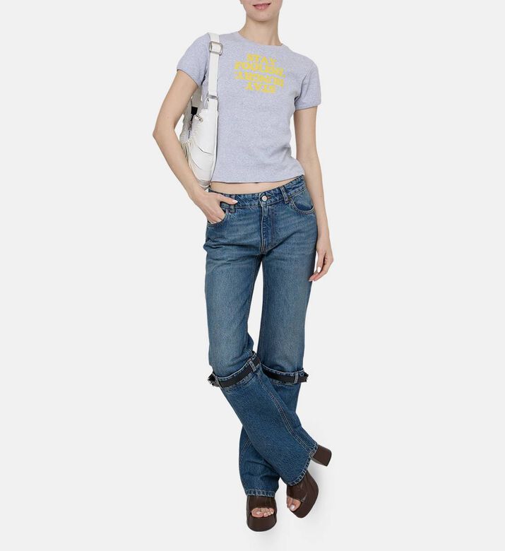 Printed Slogan Cotton T-shirt Printed Slogan Cotton T-shirt