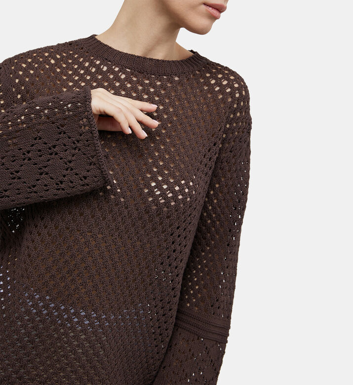 Mesh Fabric Sweater
