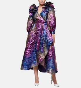 Decorative Shoulder Midi Dress