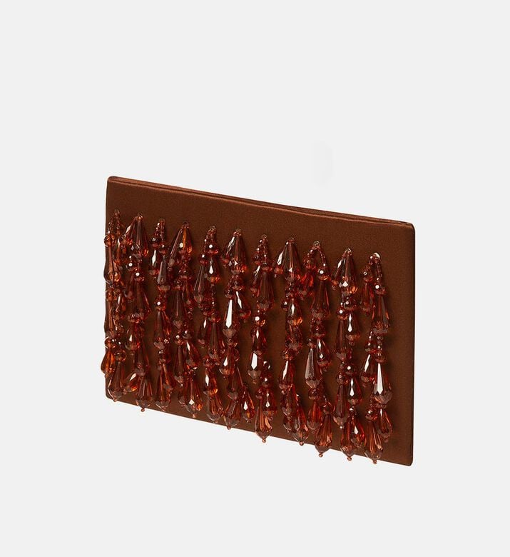 Iris Hand-embroidery Beadwork Clutch