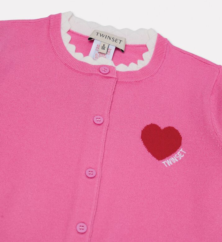 Twinset Pink Long-sleeve Cardigan, Packshot View