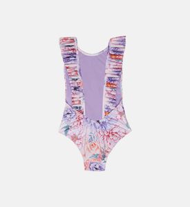 بدلة سباحة قطعة واحدة بطبعة أزهار