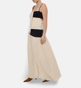 Nanushka Lisbeth Stretch Georgette-elastic Jersey Top, Model View