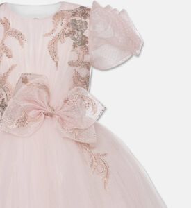 Lelyte Rose Puff-sleeve Tulle Dress, Packshot View