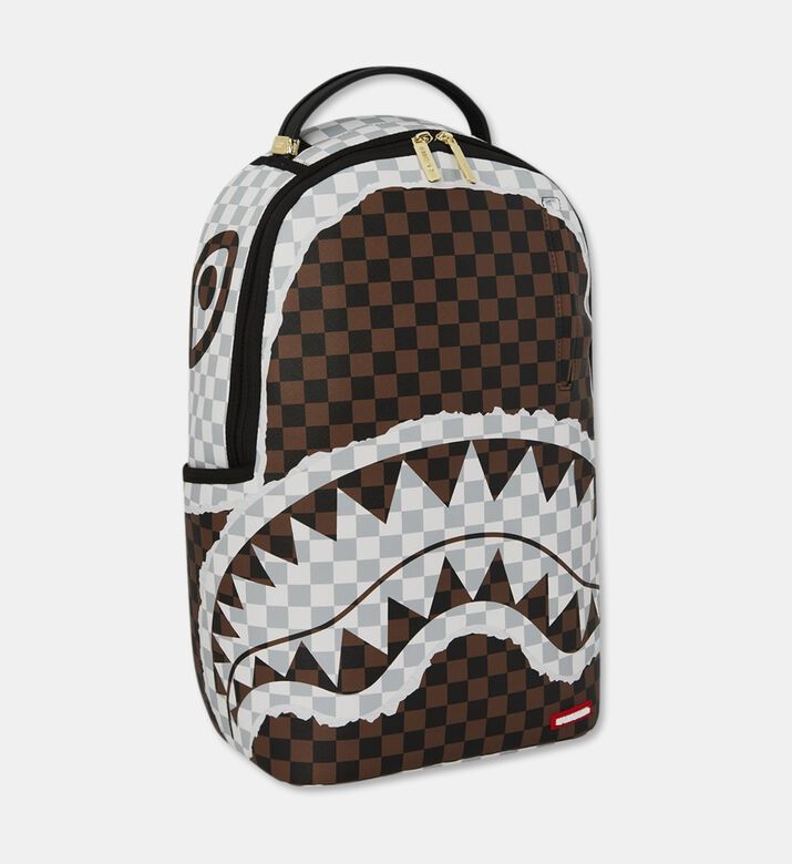 Sprayground Tear Check Pattern Backpack, Packshot View