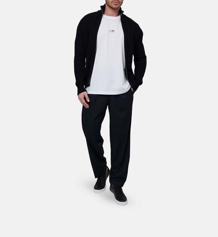 Elastic Waistband Regular-fit Pants