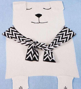 بطانية قطن مخصصة بشكل دب