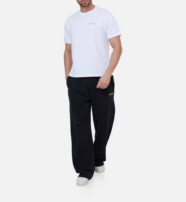 Cotton Logo-embroidery Crewneck T-shirt